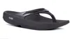 OOFOS WOMEN'S OOLALA THONG SANDAL IN BLACK