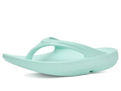 Oofos Women's Oolala Thong Women's Sandals Mint: 6 Medium In Green