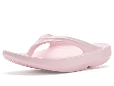 Oofos Women's Oolala Thong Women's Sandals Primrose: 7 Medium In Pink