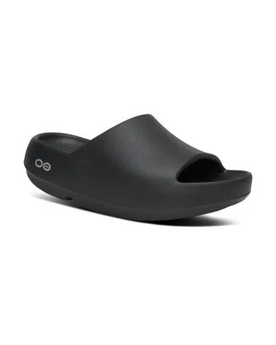 Oofos Women's Oomega Ooahh Slide In Black