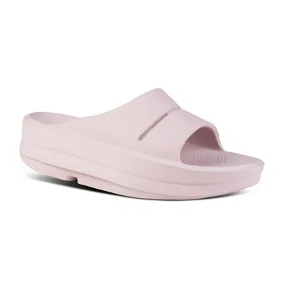 Oofos Women's Oomega Ooahh Slide Sandal In Stardust
