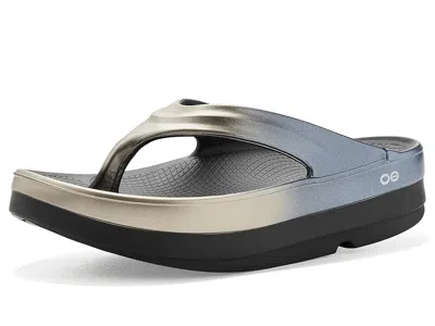 Oofos Women's Oomega Oolala Luxe Thong Women's Sandals Latte Fade: 10 Medium In Multi