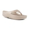 Oofos Oomega Flip Flop In Beige