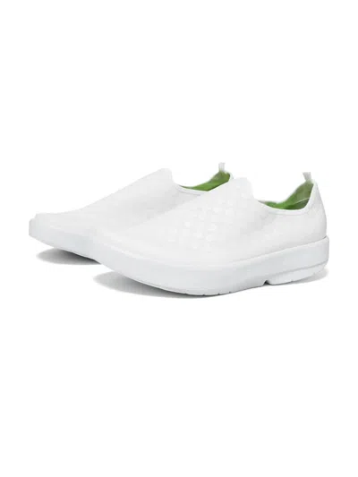 Oofos X Takahiromiyashitathesoloist. Men Checker Sneaker In White