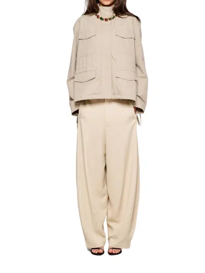 Oofwear Beige Field Jacket Cotton Field Jacket In Gray