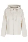 Oofwear Cream Memory Hooded Drawstring Polyester Jacket In Neutral
