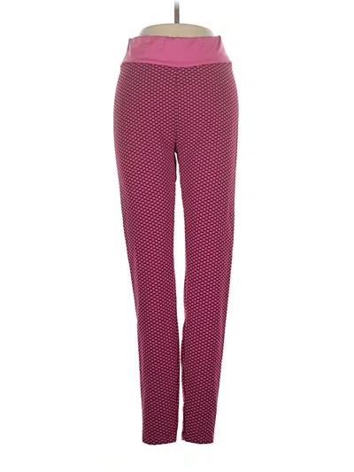 Pre-owned Ookie & Lala Active Pants In Pink