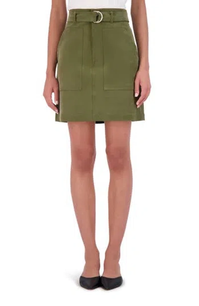 Ookie & Lala Belted Skort In Olive