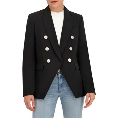 Ookie & Lala Double Breasted Blazer In Black