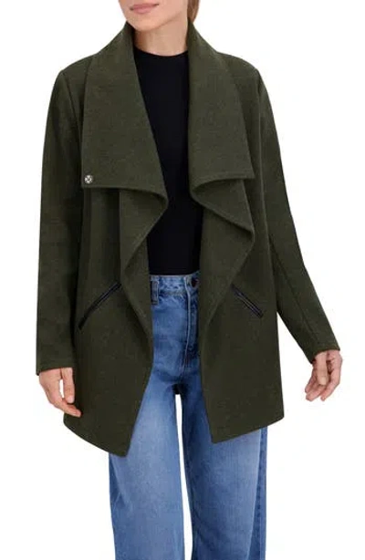 Ookie & Lala Drape Collar Jacket In Green