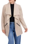 Ookie & Lala Drape Collar Jacket In Pink
