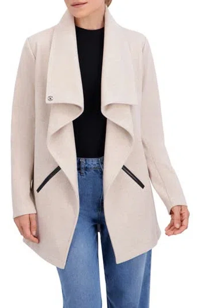 Ookie & Lala Drape Jacket In Neutral