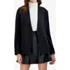 Ookie & Lala Open Front Knit Jacket In Black