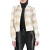 Ookie & Lala Plaid Bomber Jacket In Multi