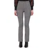 Ookie & Lala Plaid Knit Mini Bootcut Pants In Black/white