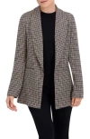 Ookie & Lala Plaid Shawl Collar Blazer In Multi