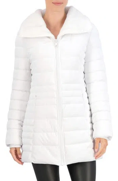 Ookie & Lala Stadium Quilted Jacket In White