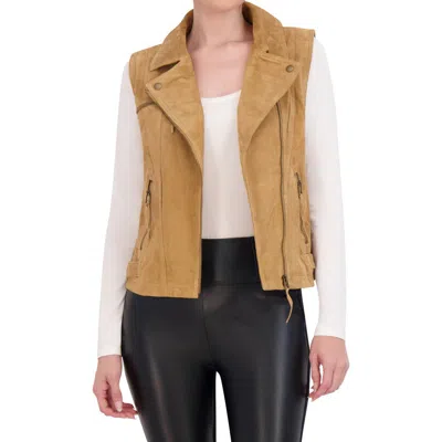 Ookie & Lala Suede Moto Vest