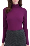 Ookie & Lala Turtleneck Bodysuit In Purple