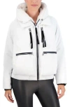 Ookie & Lala Utility Hooded Jacket With Faux Fur Lining In White