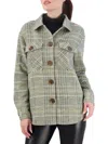 Ookie & Lala Plaid Shacket In Olive White