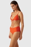 Ookioh Athens Boyshort Bikini Bottom In Poppy, Women's At Urban Outfitters In Red