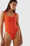 Ookioh Lisbon One-piece Swimsuit In Poppy, Women's At Urban Outfitters In Red