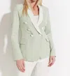 Oolala Tailored Blazer In Mint In Green