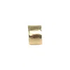Oolo London Women's Brutalist Circular Ear Cuff In Gold In Gold