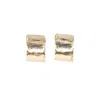Oolo London Women's Brutalist Circular Huggie In Filled Gold In Gold