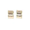 Oolo London Women's Brutalist Circular Huggie In Gold In Gold