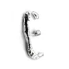 Oolo London Women's Rugged Charcoal Cast Ear Hook In Silver In Silver