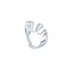Oolo London Women's The Ribbon Ring In Silver