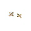 Oolo London Women's The Xx Recycled Gold Studs