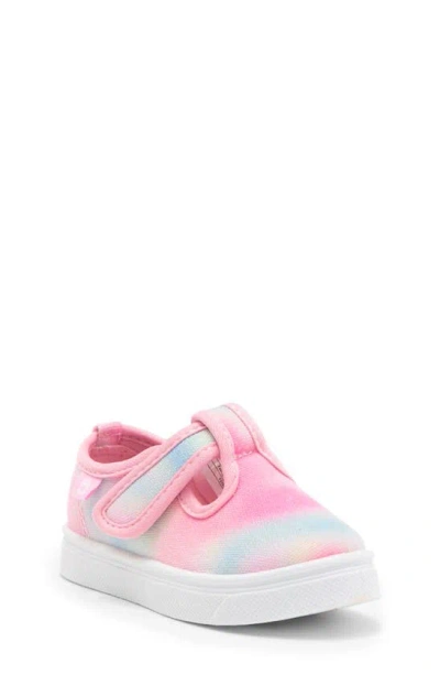 Oomphies Kids' Olivia Butterfly Sneaker In Light Pink Tye Dye