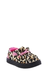 Oomphies Kids' Parker Floral Print Sneaker In Cheetah