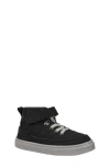 Oomphies Kids' Wrenley Diamond Quilted High Top Sneaker In Black
