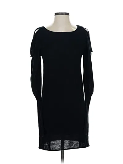 Pre-owned Oonagh By Nanette Lepore Wool Cardigan Sweater In Black