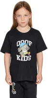 Ooof Ssense Exclusive Kids Black Printed T-shirt In Black