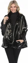 Oopera Oversized Raincoat In Black In Black