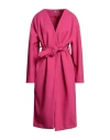 Oops ! Woman Coat Fuchsia Size L Polyester In Pink