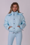 Oosc Chic Puffer Jacket In Blue