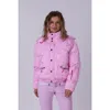 Oosc Chic Puffer Jacket In Pink