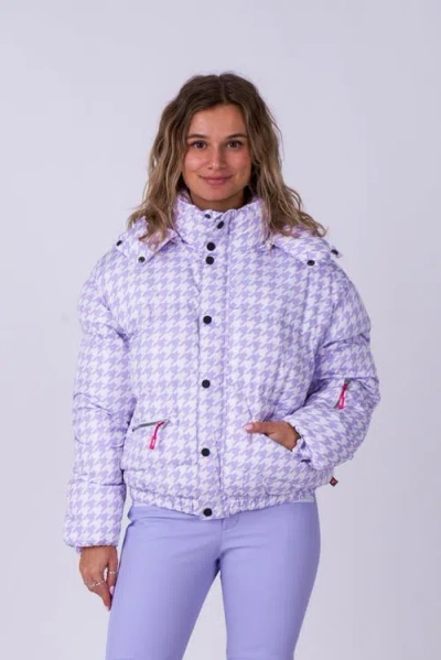 Oosc Chic Puffer Jacket In Purple