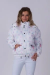 Oosc Chic Puffer Jacket In White