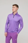 Oosc Elite Activewear 1/4 Zip Top In Purple