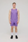 Oosc Elite Activewear Tank Purple In Purple