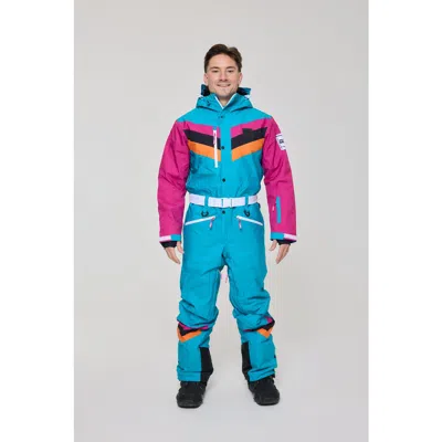 Oosc Exodus Ski Suit Men's In Teal And Scarlet At Nordstrom, Size Xxx-large In Multi