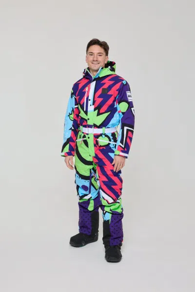 Oosc Fresh Prince X Ski Suit In Colorful Geometric Patterns