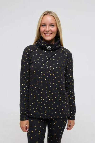 Oosc High Neck Baselayer Top In Black